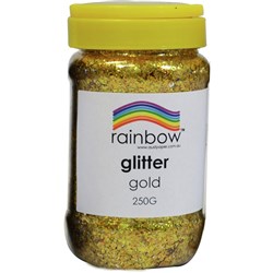 Rainbow Glitter Jar Gold 250G