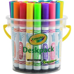 Crayola Ultra Clean Washable Broadline Marker Bright Assorted Deskpack of 32
