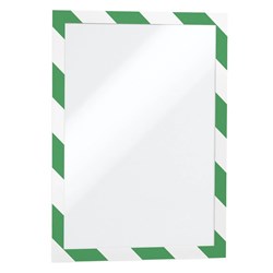 Durable Duraframe Security A4 Green/White Pack of 2