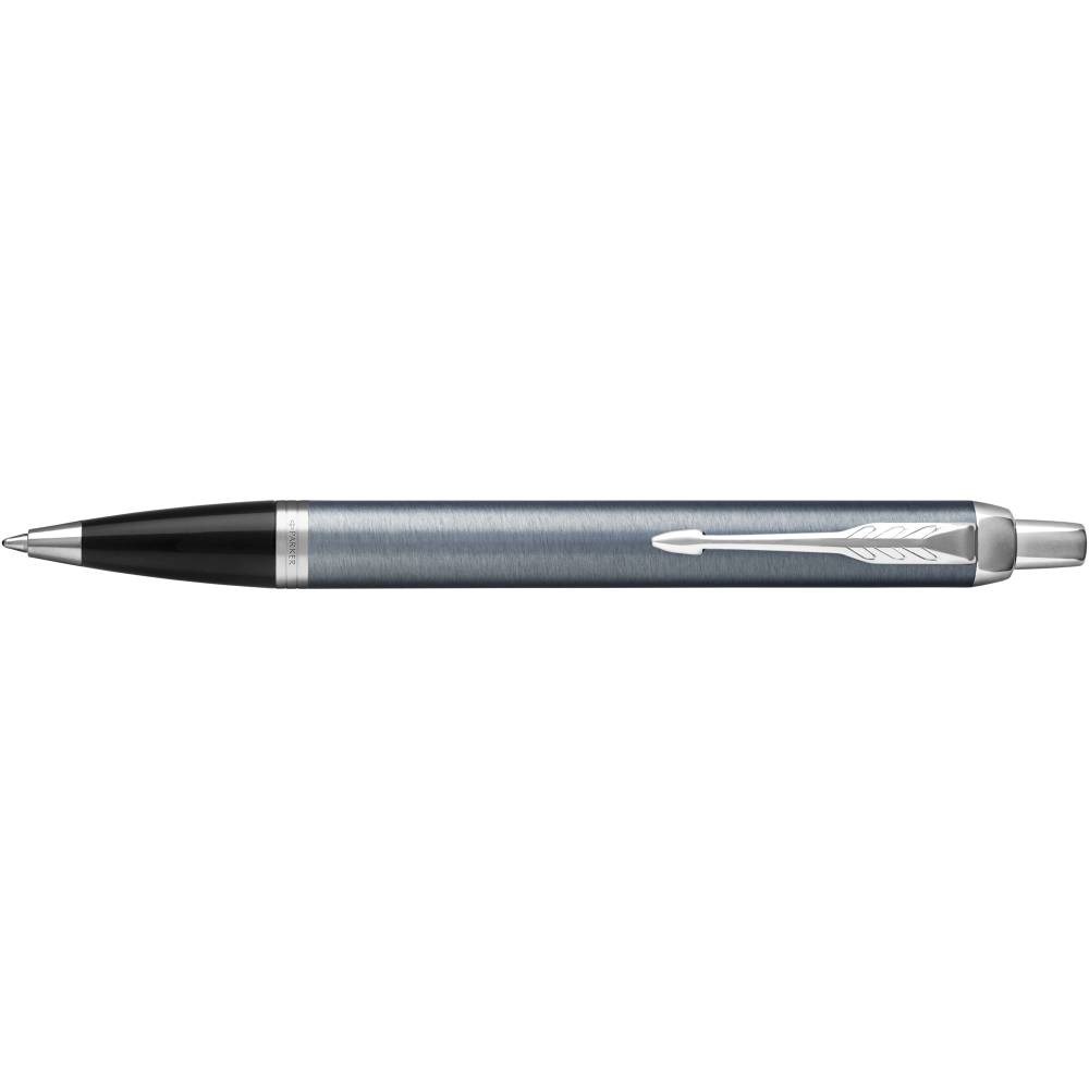 Pens Parker IM Ballpoint Pen Retractable Blue Chrome Trim Rosebud Office Choice Office